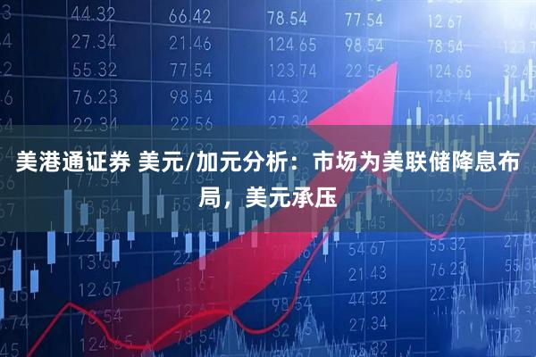 美港通证券 美元/加元分析：市场为美联储降息布局，美元承压