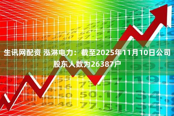 生讯网配资 泓淋电力：截至2025年11月10日公司股东人数为26387户